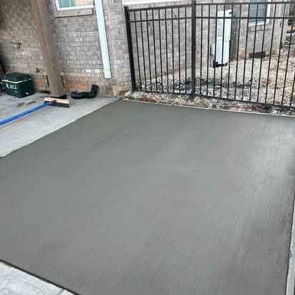 Professional Patio Repair installation in Fuquay-Varina, North Carolina by Local Concrete Contractor — commercial-grade base prep, 6-inch compacted aggregate, expansion joints sawn within 12 hours.