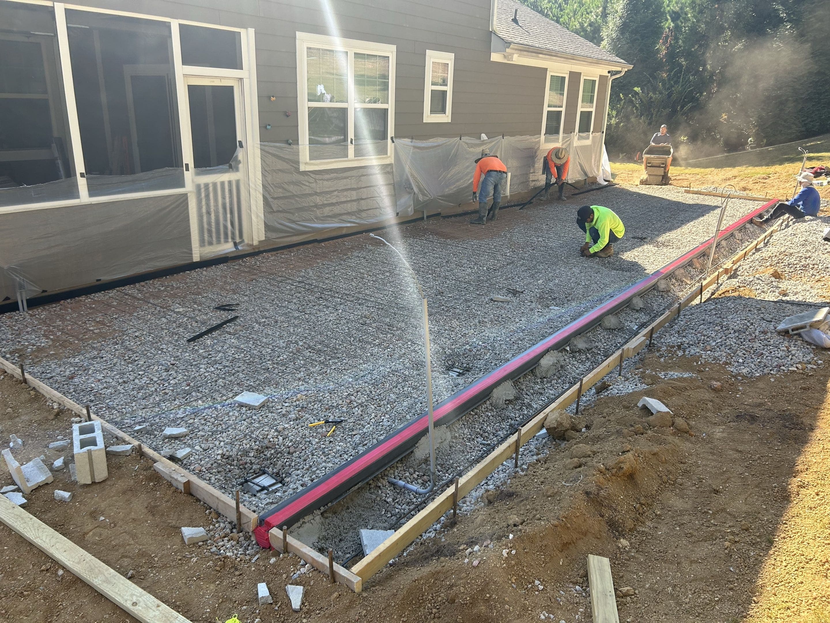 Step 07: Reinforcement in Mooresville, NC concrete project by Local Concrete Contractor