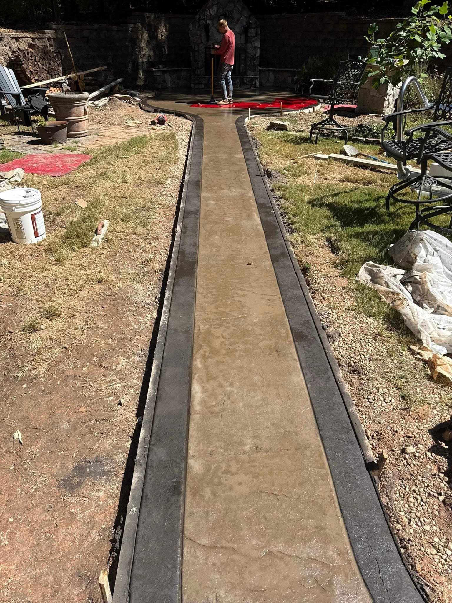 Stamped Concrete Sidewalks in Shelby, NC