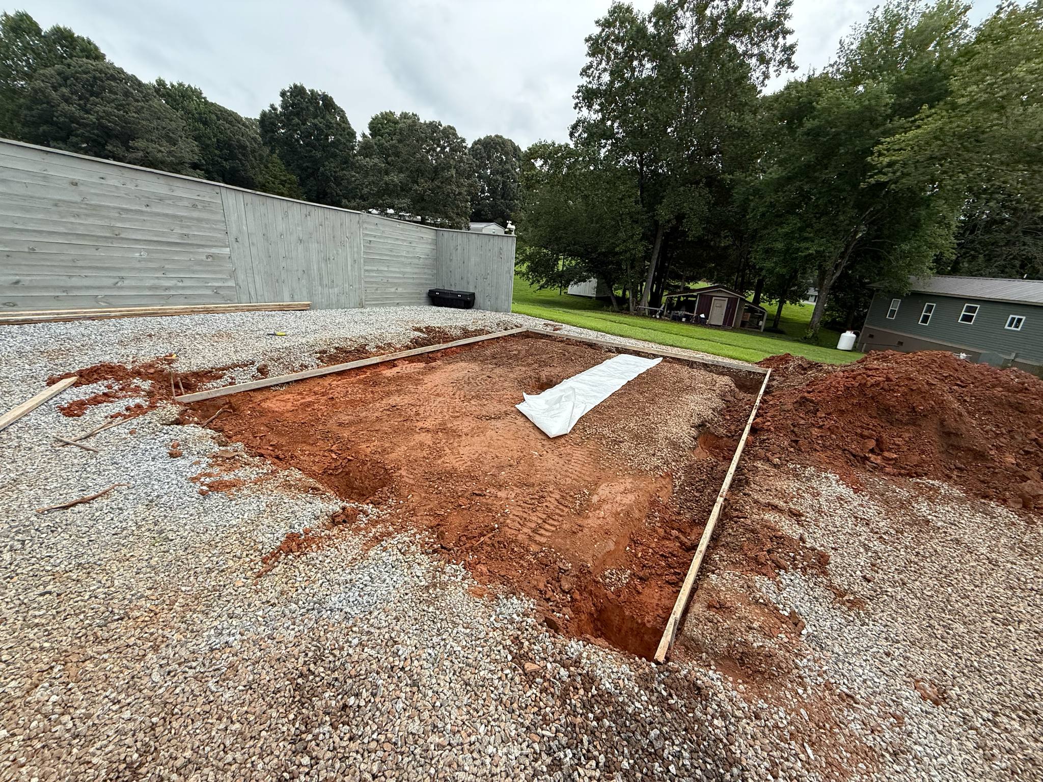 Before concrete installation