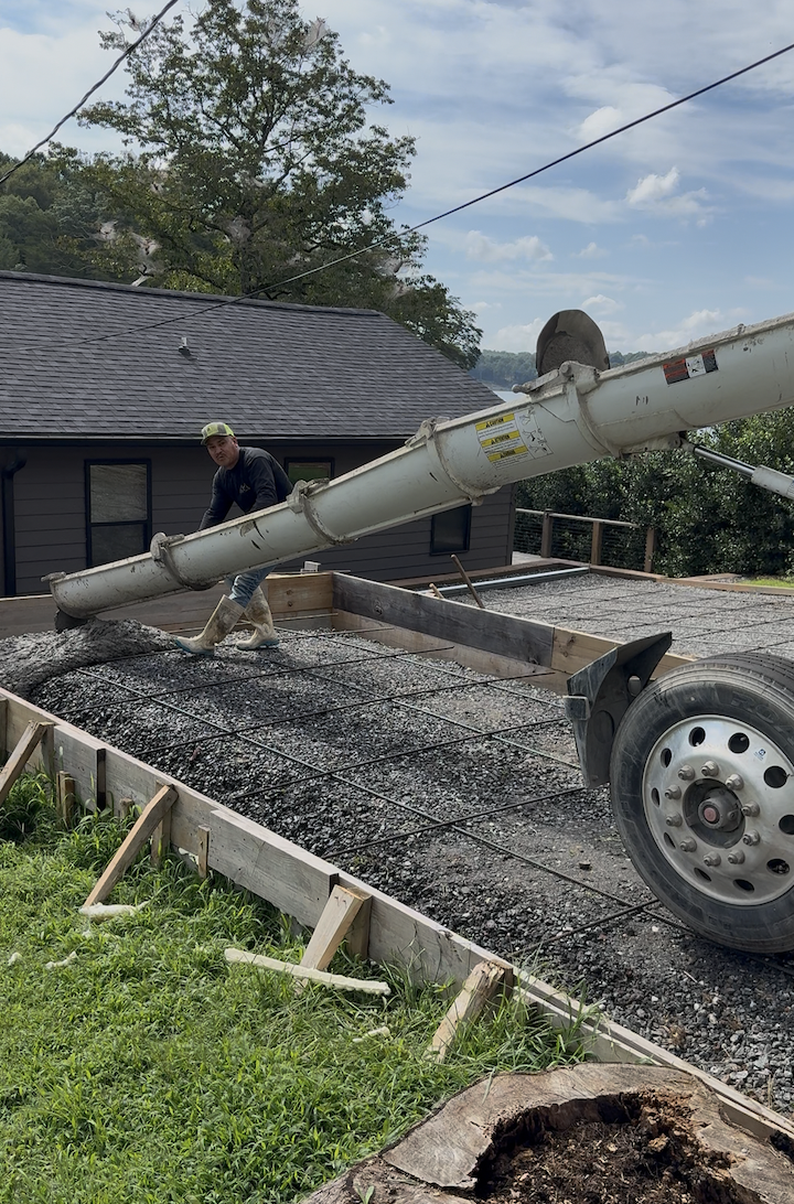 Before concrete installation