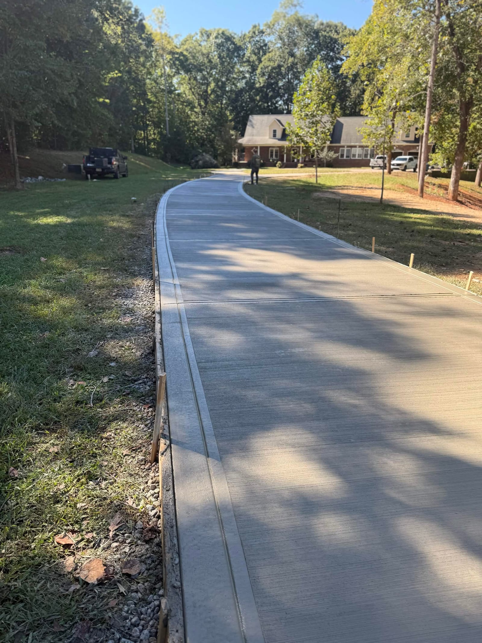 After concrete installation