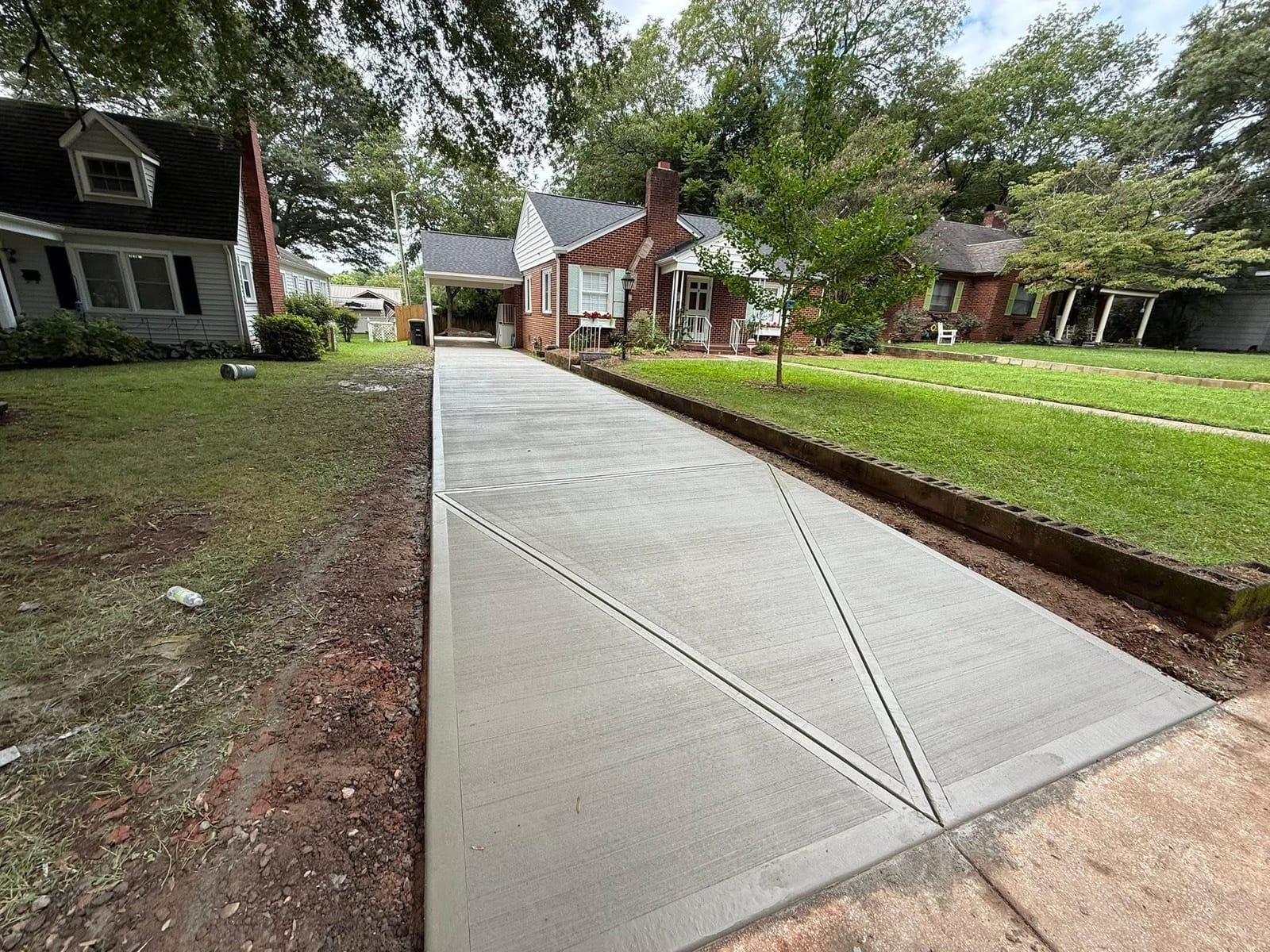 After concrete installation
