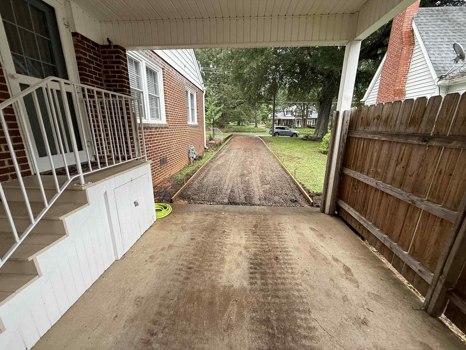 Before concrete installation