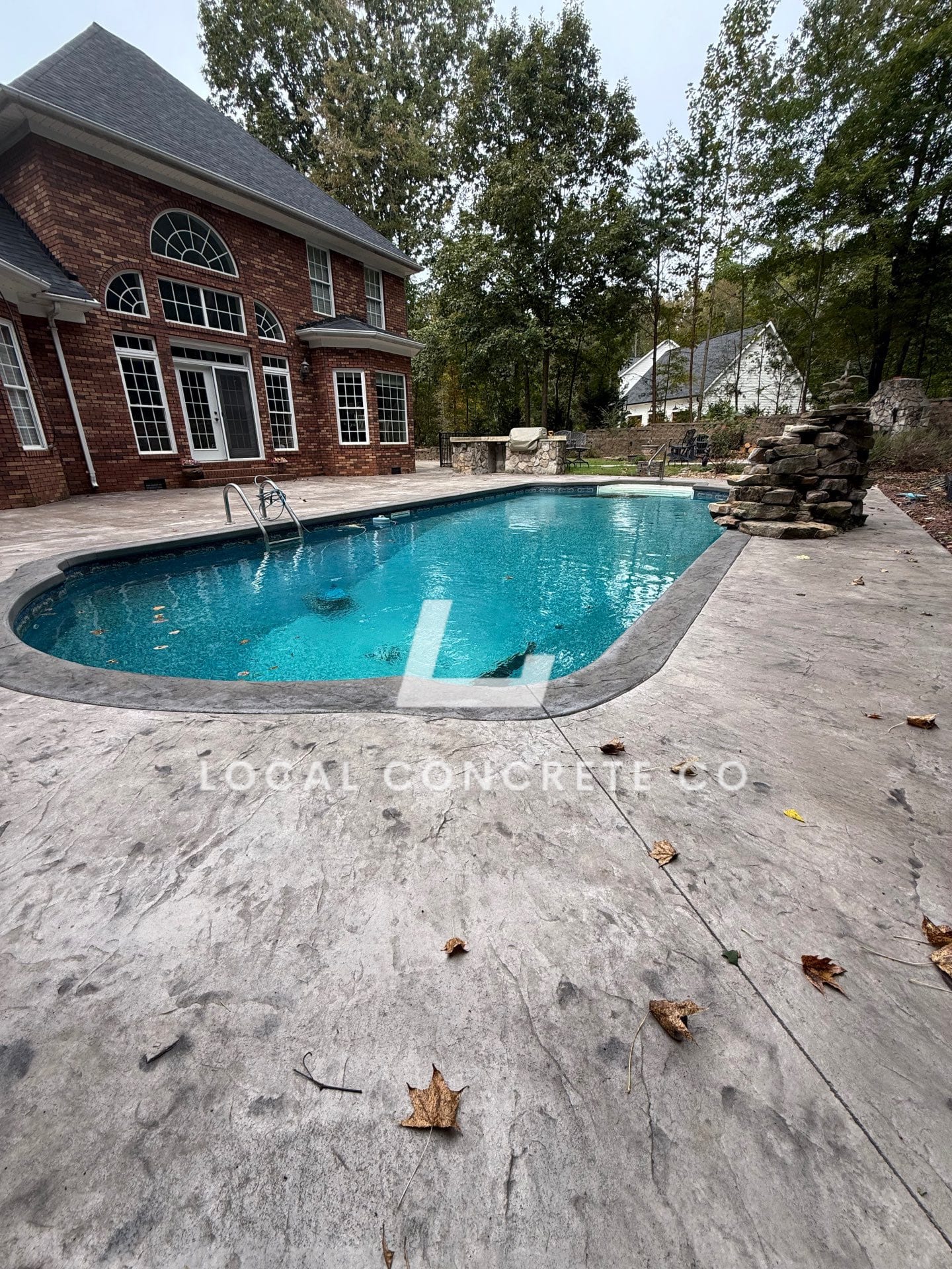 After concrete installation