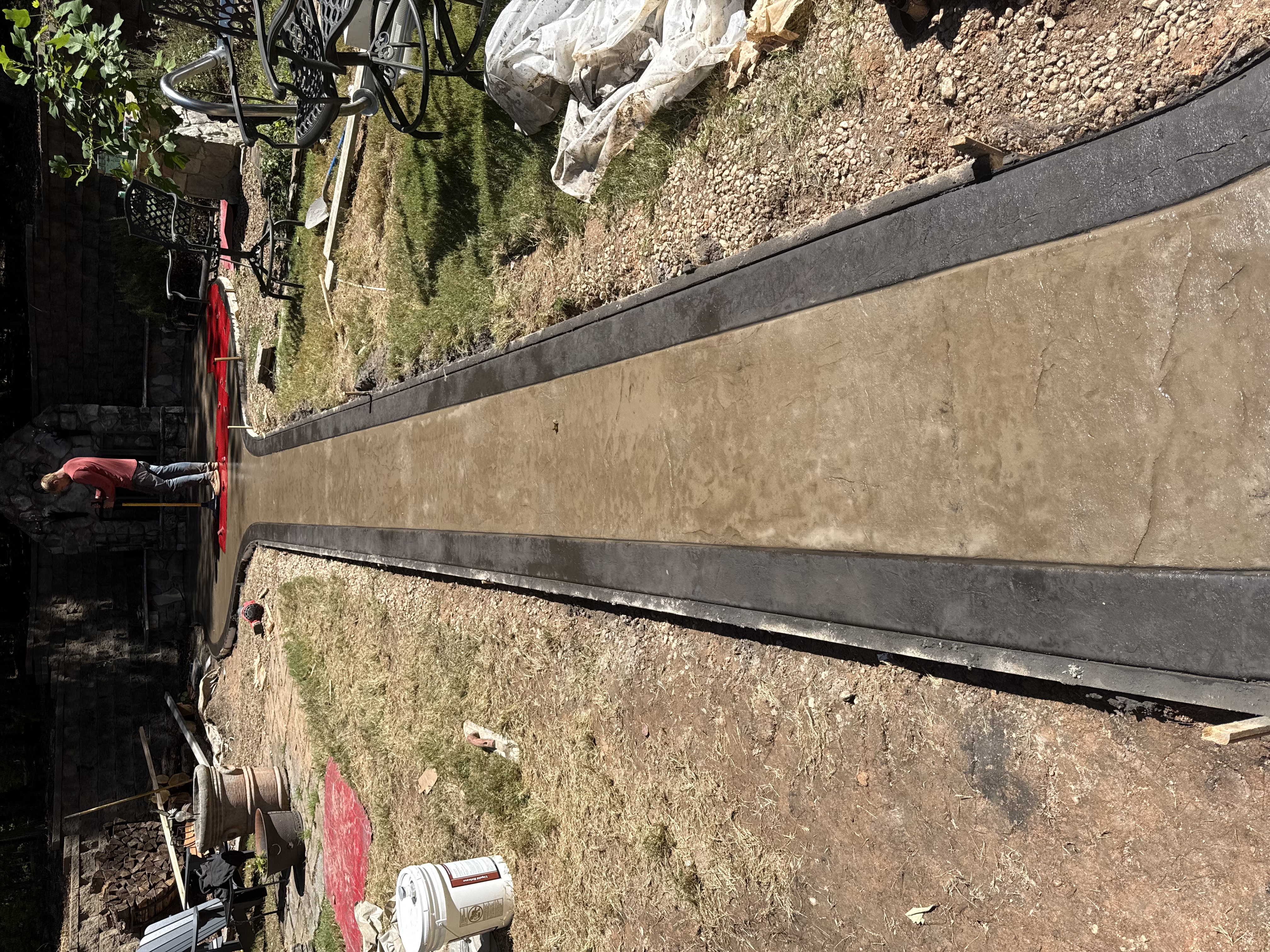 Elon stamped concrete in nc project 4