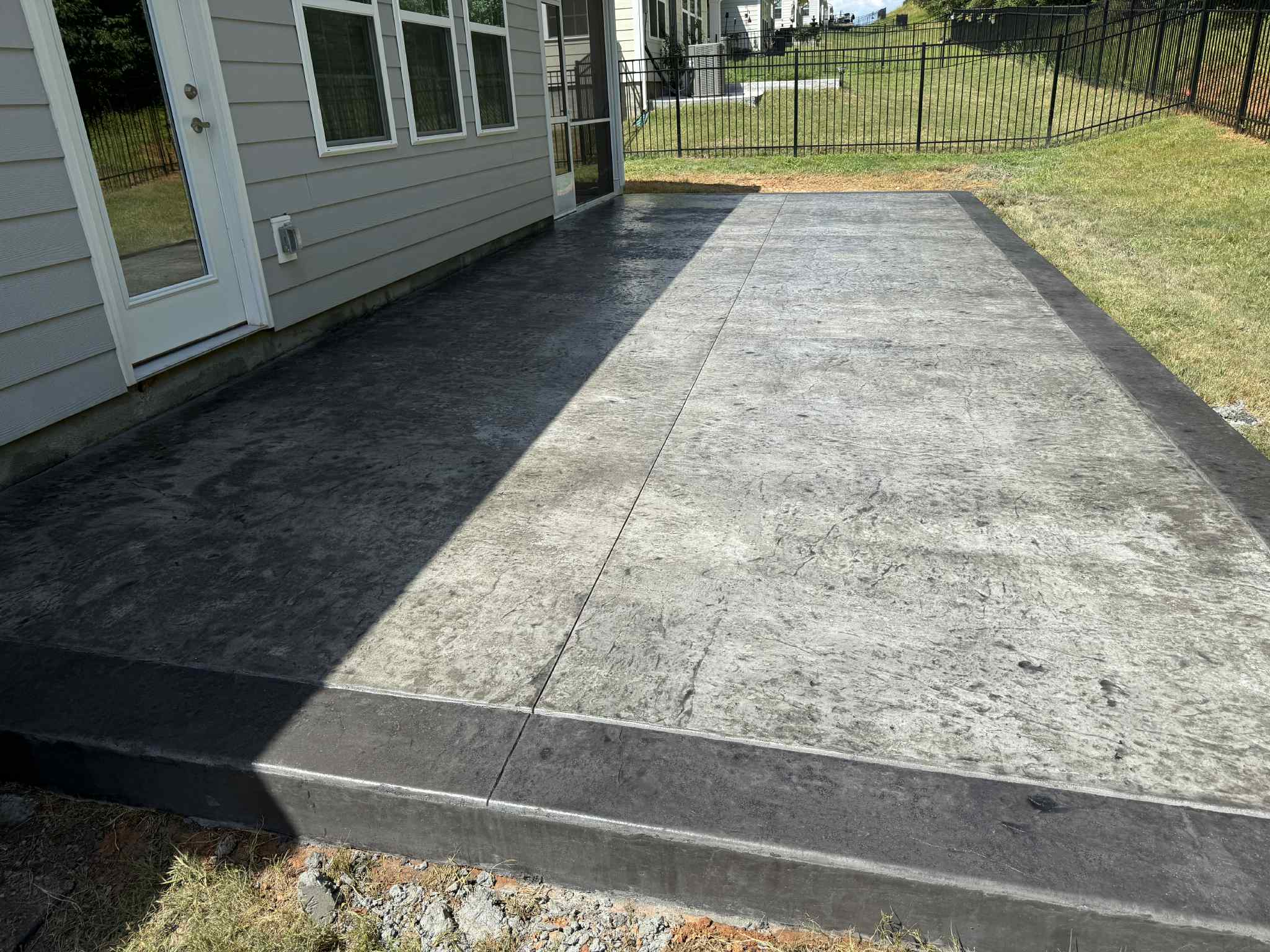Elon stamped concrete in nc project 6