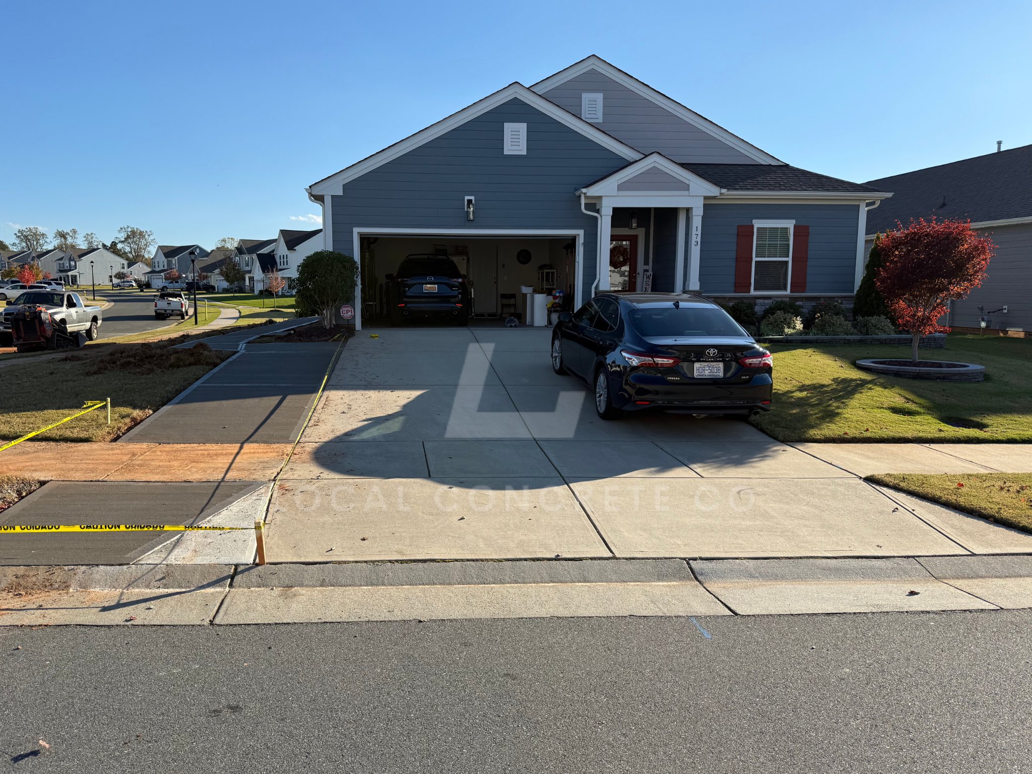 Concrete Driveway Extensions project in Statesville - Project 2